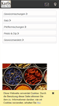 Mobile Screenshot of karls-feine-kost.de